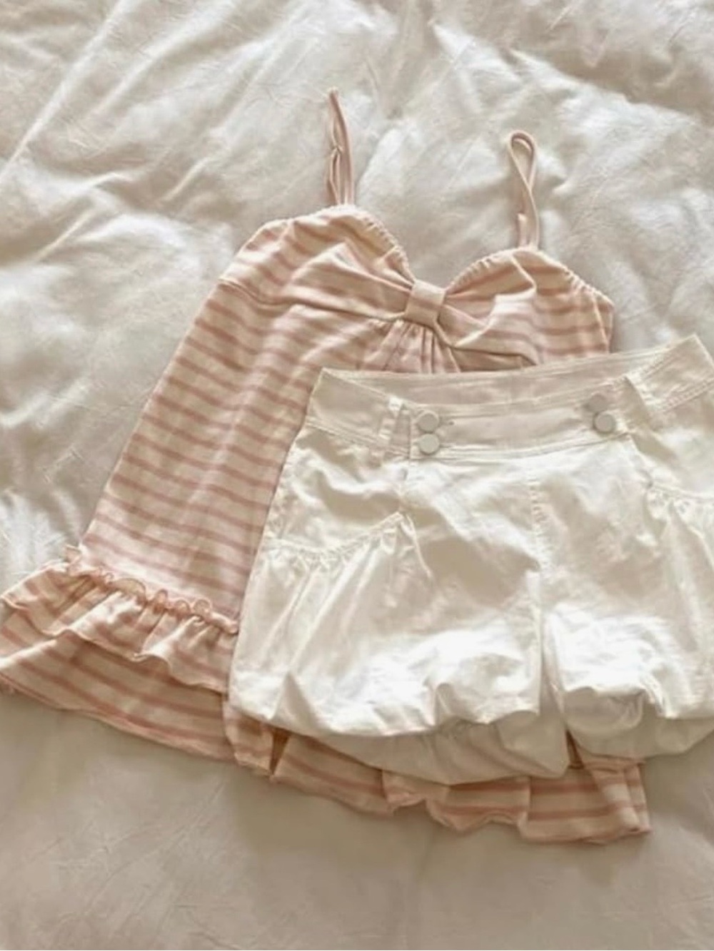 Girls' Pink Stripe Tank Top